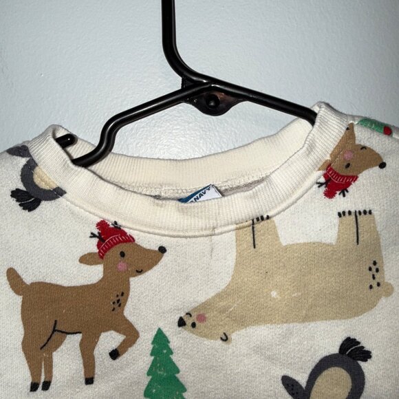 Old Navy Toddler Sweatshirt 18-24 M Holiday Animal Print - Picture 4 of 6